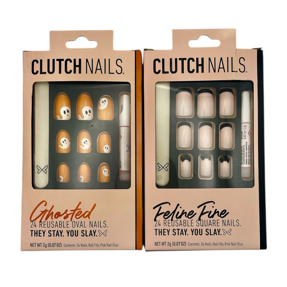 Clutch Nails Halloween Collection - Ghosted and Feline Fire Nail Sets